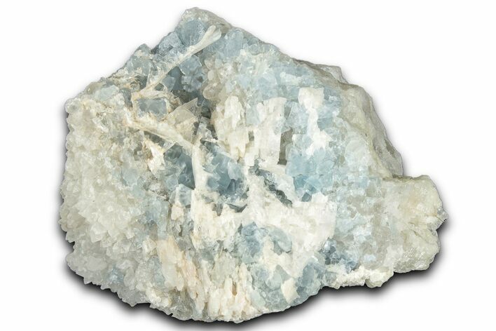 Blue Cubic Fluorite Crystals on Quartz - New Mexico #326169